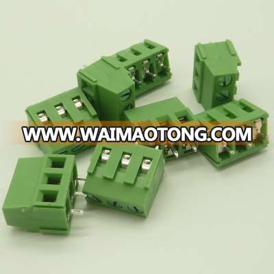 Plastic green pitch 5.08mm wiring PCB screw terminal block